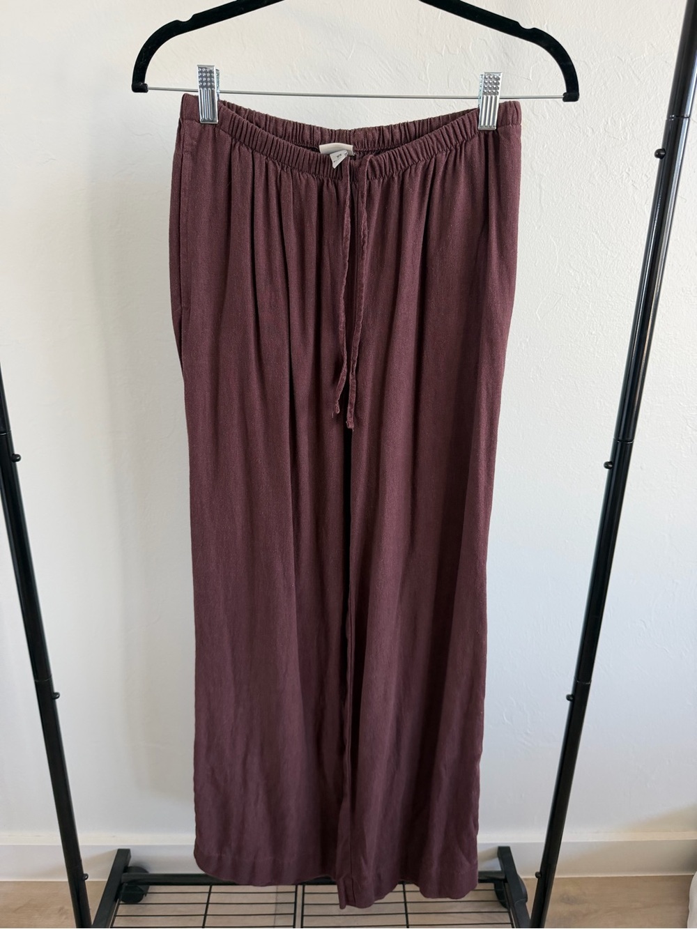 H&M - Wide-Leg Linen-Blend Pants
